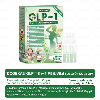 𝑫𝑶𝑶𝑬𝑲𝑨® GLP-1 8 w 1 Fit & Vital roztwór doustny – ✔️ Raz dziennie, widoczne zmiany w ciągu 7 dni / W przypadku otyłości, zdrowia serca i układu krążenia, cukrzycy, bezdechu sennego, zdrowia jelit, problemów ze stawami i wielu innych