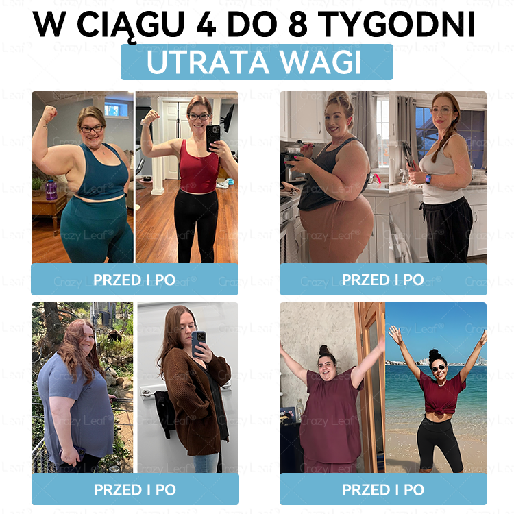 CrazyLeaf® Szczupłość i Witalność Tirzepatide – doustny roztwór wspierający odchudzanie, ciśnienie i poziom cukru